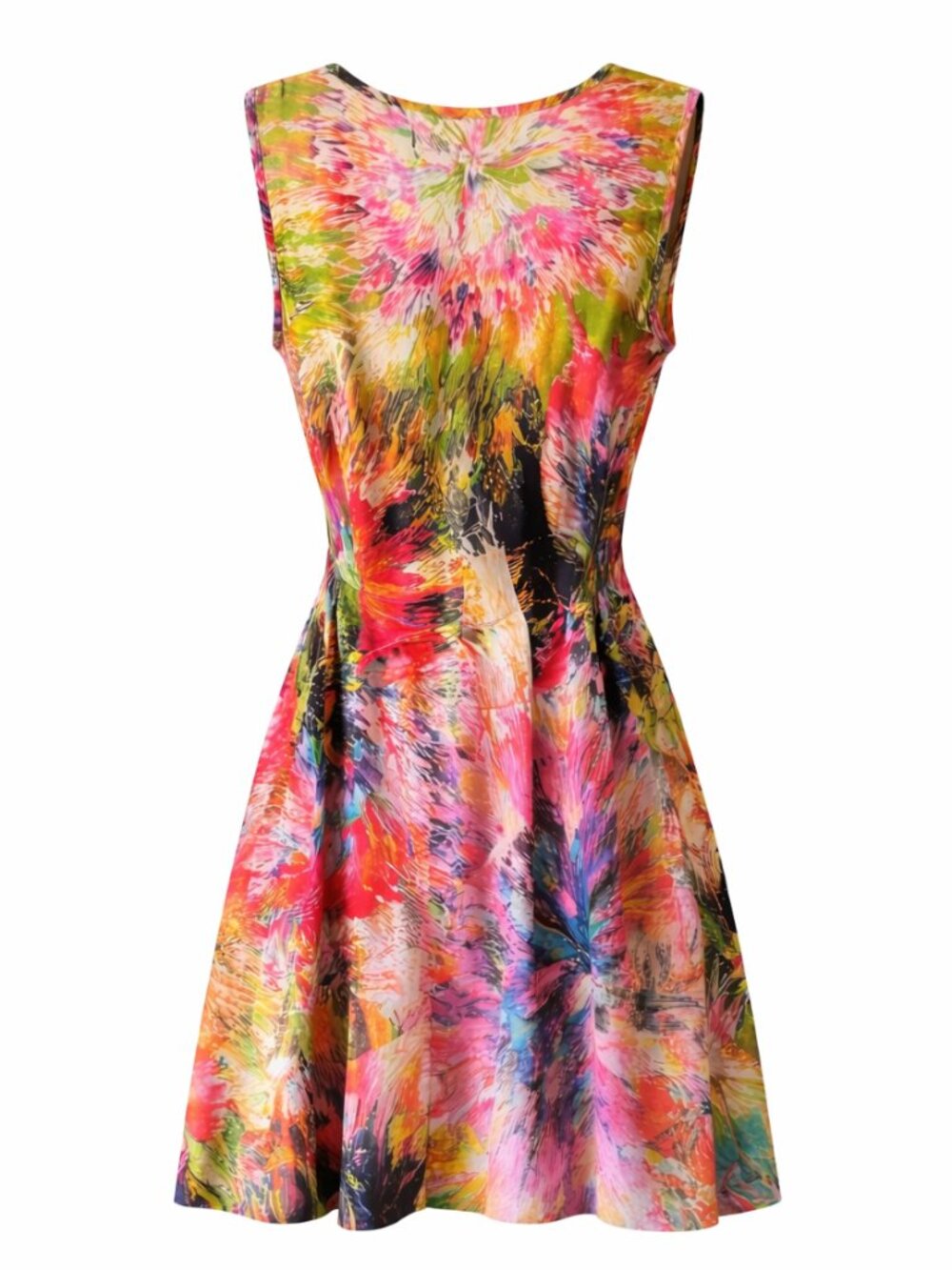 Multicolor sundress 100% cotton bought in Europe - Picture 2 of 12